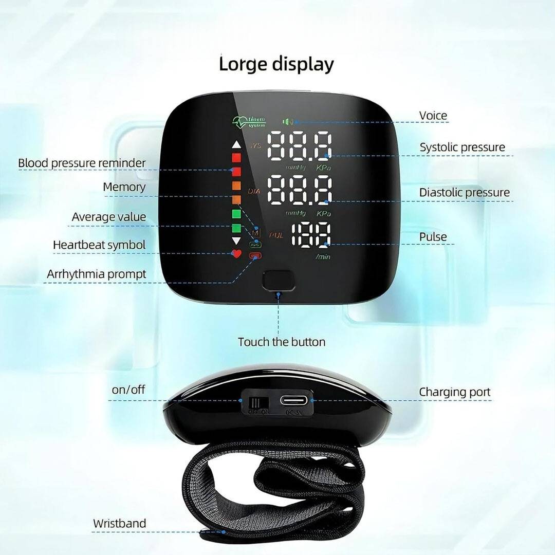 Wrist Electronic BP Monitor
