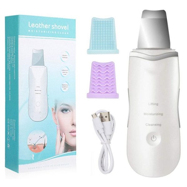 Ultrasonic Leather Shovel Machine For Facial Skin Scrubber Lifting Moisturizing & Cleansing Skin Dirt Blackhead Remover Peeling Tool