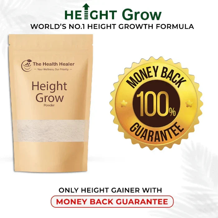Natural Height Grow Powder (3–5) Inch Growth - Herbal, Safe, and Clinically Tested